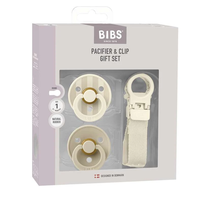 BIBS Rund Colour napp - 2-Pack - strl. 1 - naturgummi - m. Selen - Elfenben - Bild 2