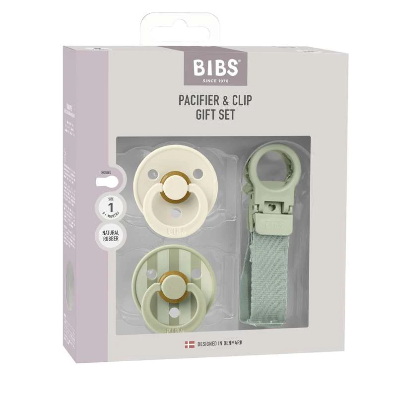 BIBS Rund Colour napp - 2-Pack - strl. 1 - naturgummi - m. Selen