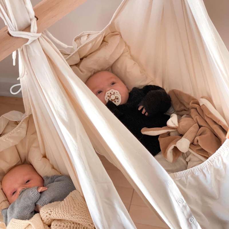 Hjälpa Slyngevugge - Twin - Basic - Ekologisk - Naturlig - Bild 3